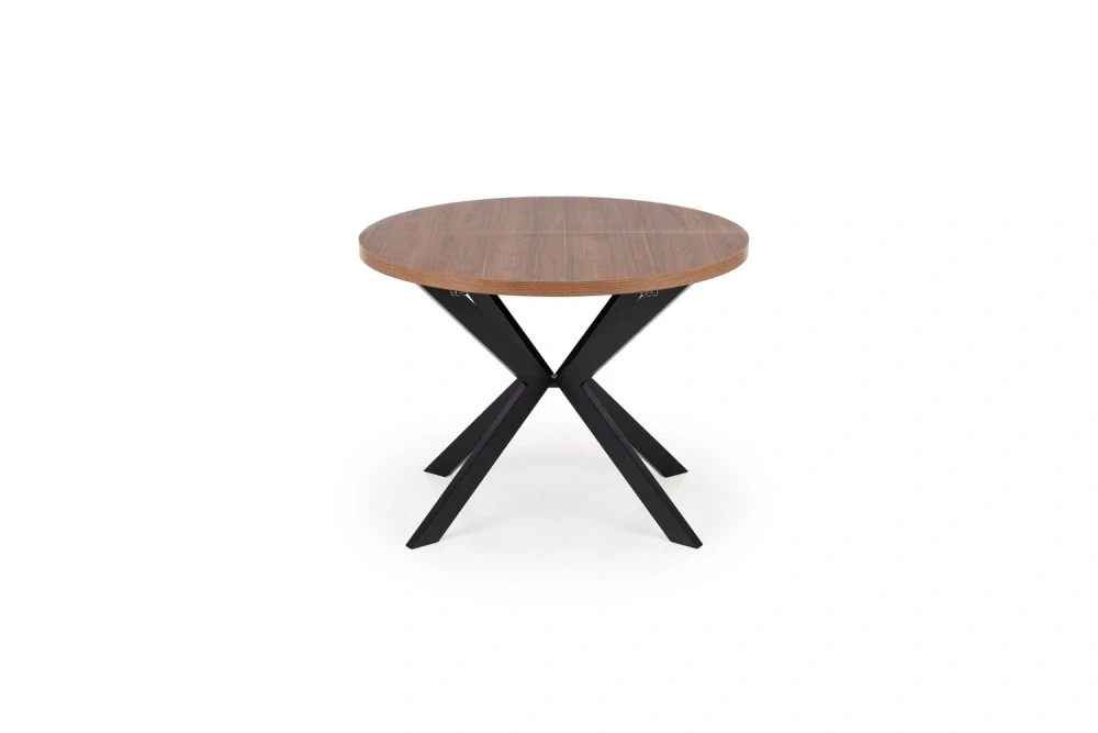 PERONI jedálenský rozkladací stôl  100(250)x100x75cm , orech/ čierna