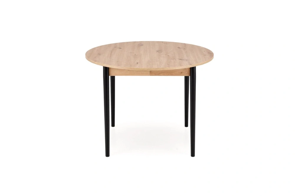 PIVOT jedálenský stôl rozkladací 102-142x102x75, dub artisan/ čierna