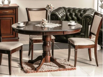 Jedálenský stôl MARGO rozkladací, tmavý orech 