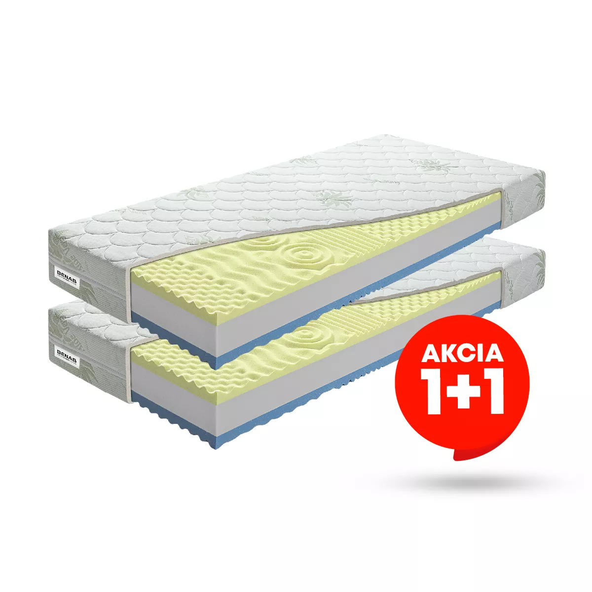 Matrac Benab Visco Plus 90x200 cm Akcia 1+1