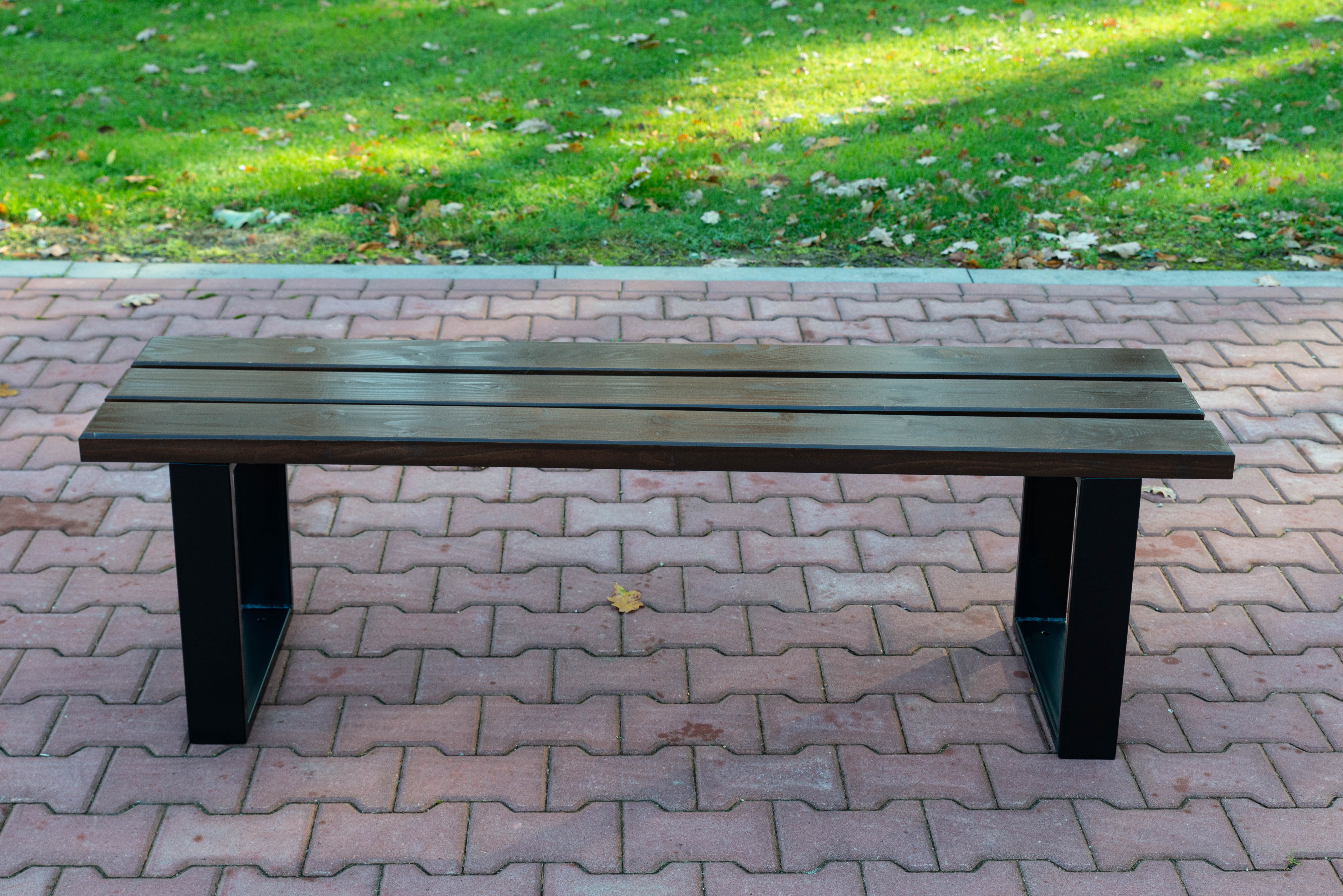 Parková lavička bez operadla 180 cm W159