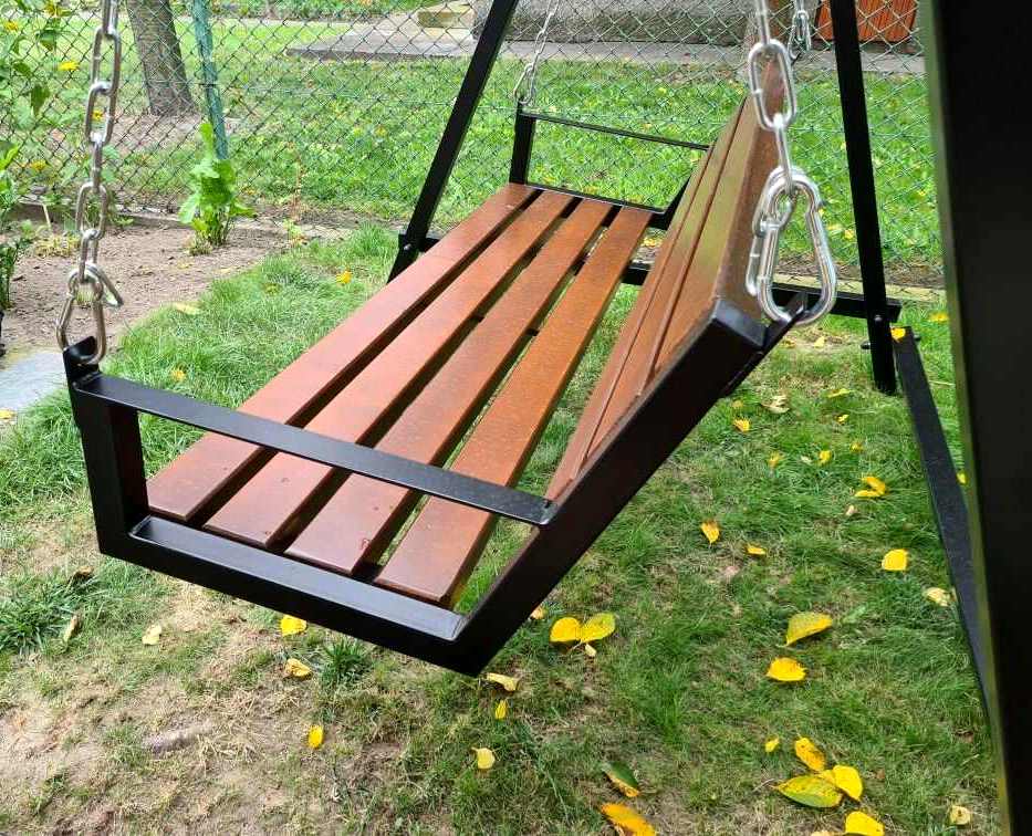 Kovová hojdačka s opierkami na ruky H002