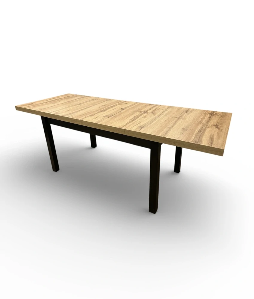 PRESTO jedálenský stôl, dub wotan / ČIERNA 140(218)X80 - NA SKLADE! 