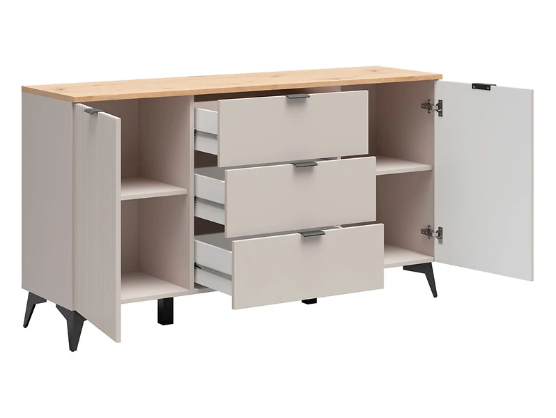 Komoda Velton KOM2D3S kašmír/dub artisan