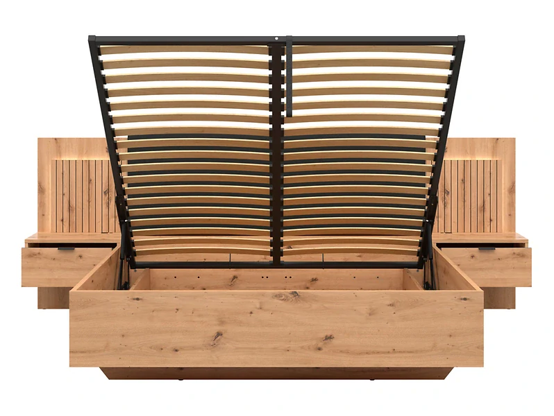 Posteľ 160 cm Lamea LOZ/160/B dub artisan