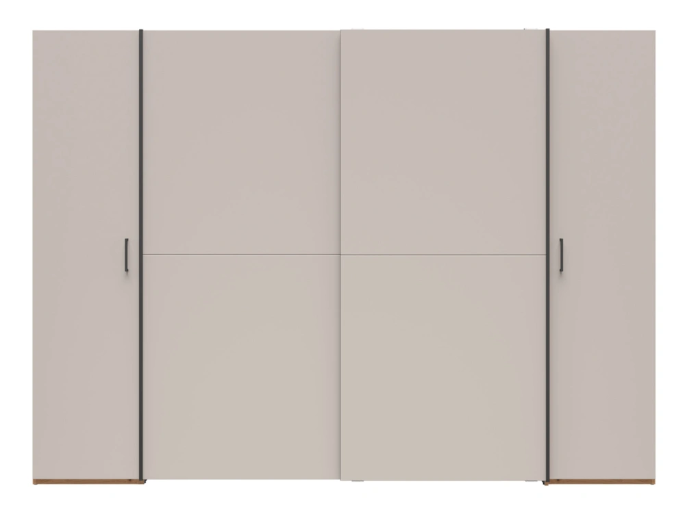 Skriňa HINTON SZF4D dub artisan/textil/kašmír