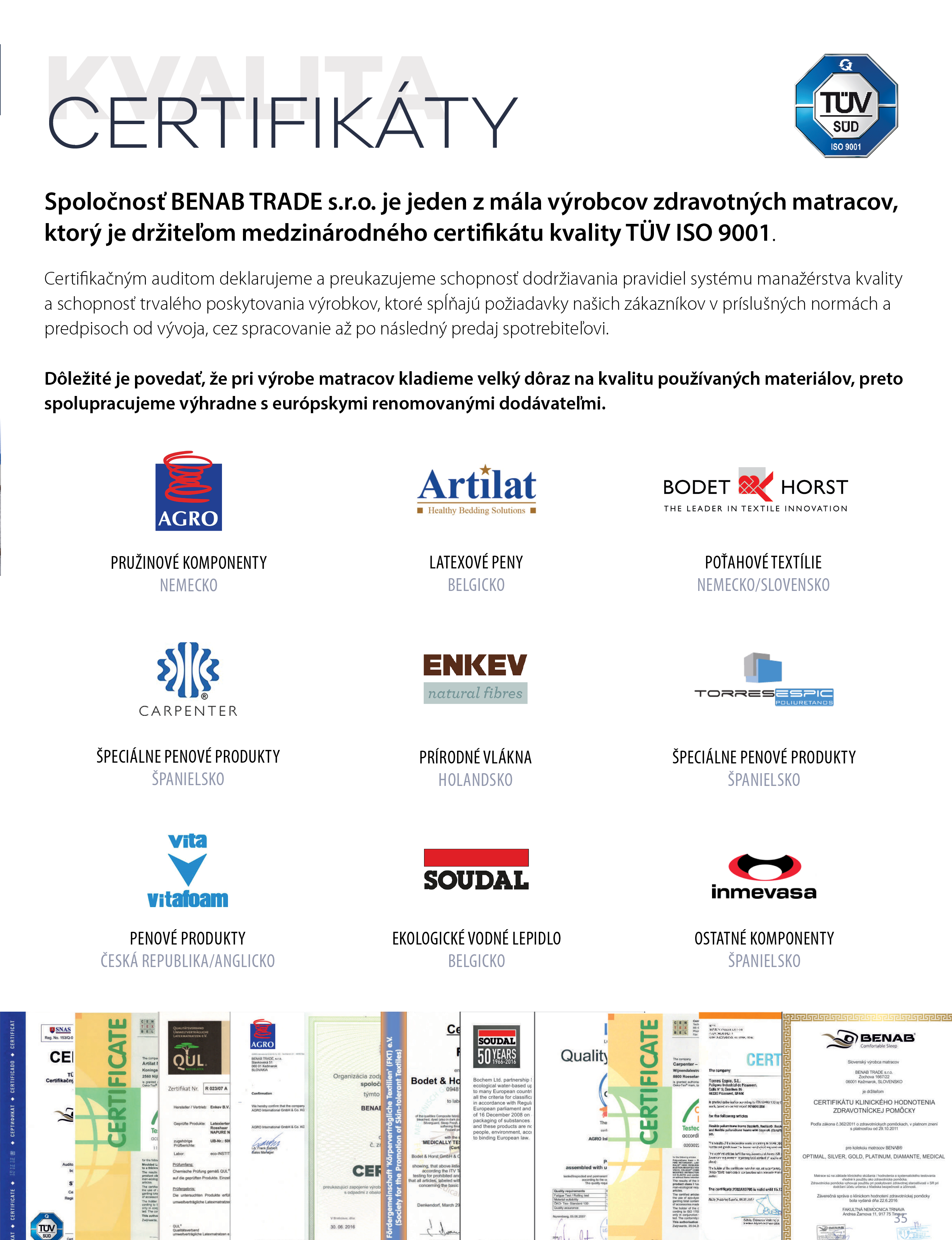 Matrac Benab Medical Classic S1 140x200 cm