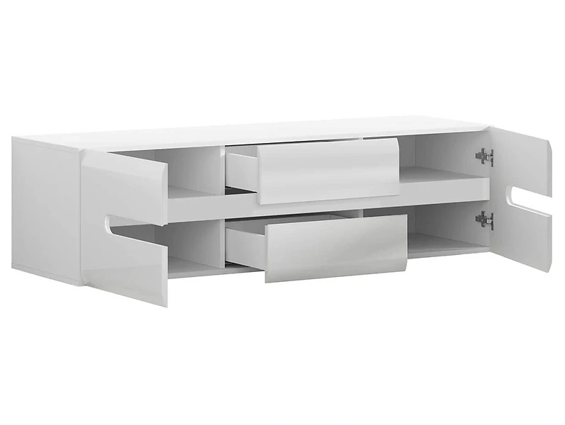 TV skrinka AZTECA TRIO RTV2D2S/4/15 biela/biely lesk