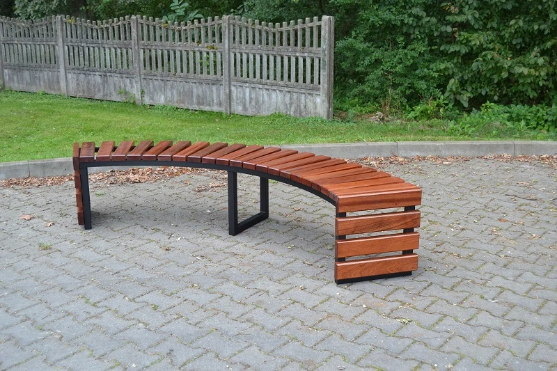 Parková štvrťkruhová lavička LUK IV W242