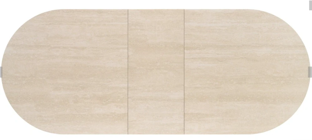 FALONE rozkladací jedálenský stôl, travertín/kašmír