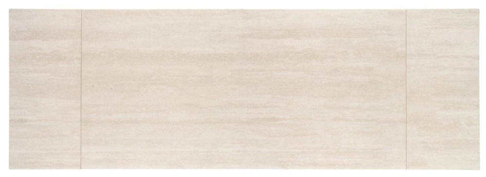 HILARIO 180-260 rozkladací jedálenský stôl, svetlý travertín / kašmír