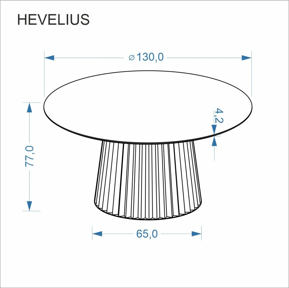 HEVELIUS jedálenský stôl, orech / čierny
