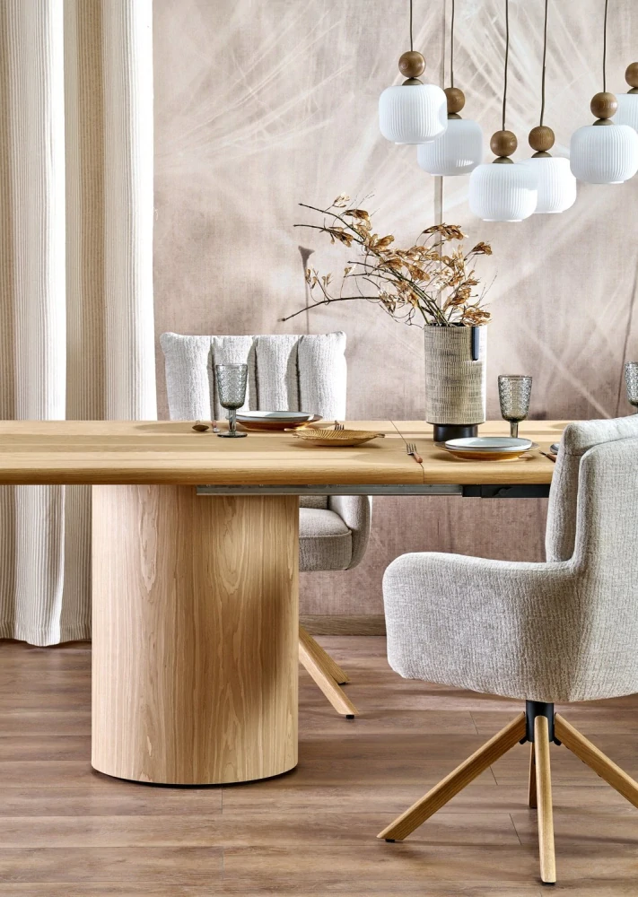 EVEREST 200-300 rozkladací jedálenský stôl, dub prírodný matný