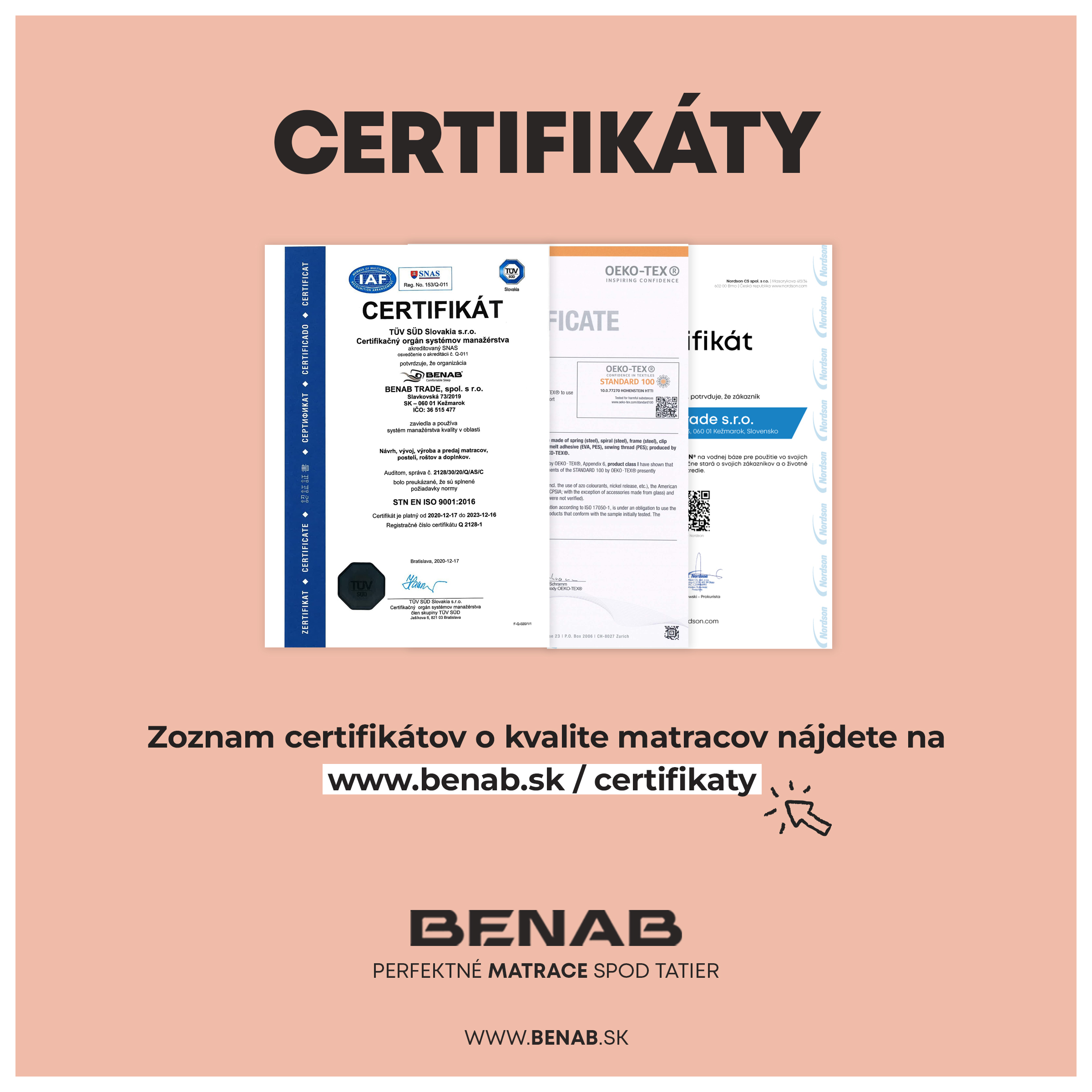 Matrac Benab Optimal Zero Hard 180x200 cm