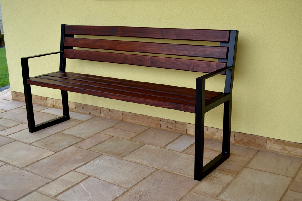 Parková lavička ANA s opierkami 150 cm