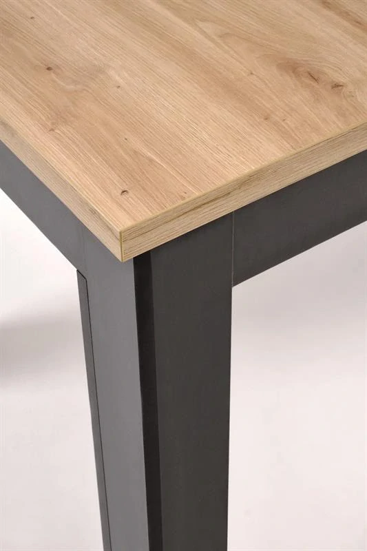 GIZMO rozkladací jedálenský stôl, doska - dub artisan, nohy - čierne