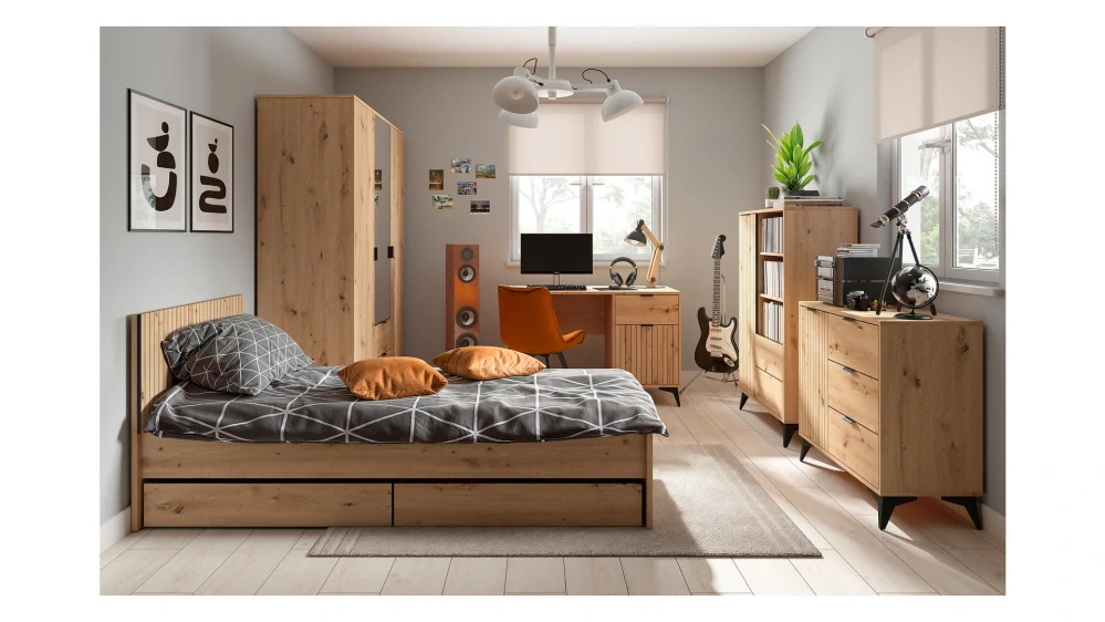 Regál Lamea REG1D2S/196 dub artisan