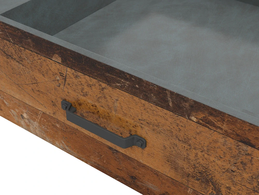 Posteľ Weston 90 cm LOZ/90 so zásuvkou borovica old style