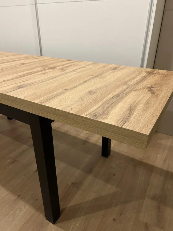 PRESTO jedálenský stôl, dub wotan / ČIERNA 140(218)X80 - NA SKLADE! 