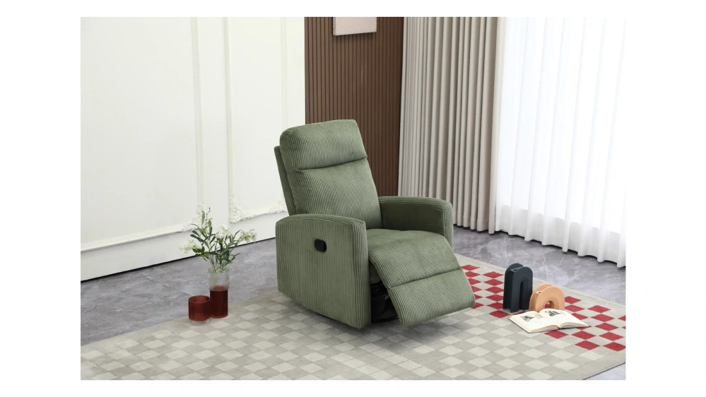 Polohovateľné relaxačné kreslo MELINDA II (zelené)
