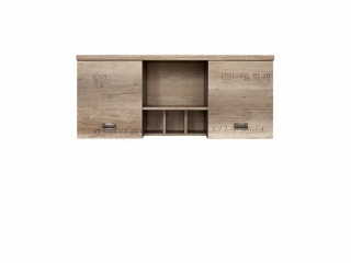 Polička Malcolm SFW2D Dub monument/šedy wolfram/dub monument