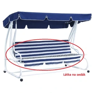 Látka na sedák DE LUXE - modrá - NA SKLADE!