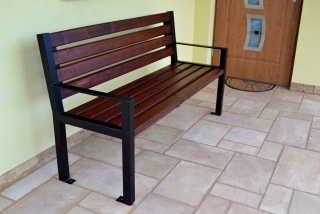 Parková lavička LUX s opierkami 150 cm