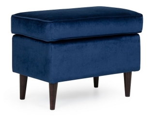 Taburet RON VELVET granátová BLUVEL 86 / WENGE