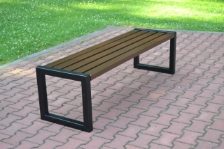 Parková lavička bez operadla Inka 150 cm W235