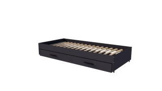 VERSO F/S1 posteľ so zásuv.modul., 205/95/34cm, lamino, antracit