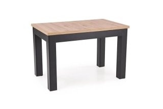 GIZMO rozkladací jedálenský stôl, doska - dub artisan, nohy - čierne