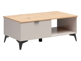 Konferenčný stolík Velton LAW1S kašmír/dub artisan